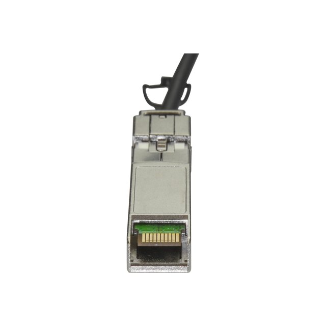 StarTech.com MSA Uncoded Compatible 5m 10G SFP+ to SFP+ Direct Attach Breakout Cable Twinax, 10 GbE SFP+ Copper DAC 10 Gbps Low Power Passive Transceiver Module DAC, 10GE Breakout Cable - Lifetime Warranty (SFP10GPC5M) - 10GBase direct attach cable - SFP+ latched to SFP+ latched - 16.4 ft - twinaxial - SFF-8431/SFF-8432 - passive - black