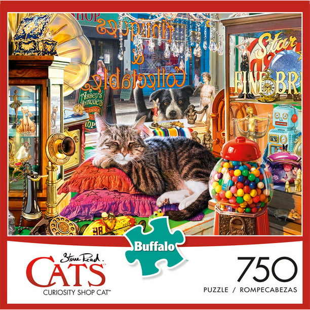 Buffalo Games Cats Curiosity Shop Cat 750 Pieces Jigsaw Puzzle