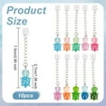 thumbnail image 2 of 10pc Dust Plug Charm 3 Inch Long Mobile Dustproof Plugs with Resin Tortoise Pendants Anti Dust USB C Port Caps Protector Phone Pendants Accessory for Most Type C Phones Multi-color, 2 of 9