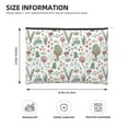 thumbnail image 4 of Fotbe Frog and Forest Plants Reusable Cosmetic Bag Makeup Bag for Women Large Travel Cosmetic Pouch Girls' Make Up Organizer, 4 of 8