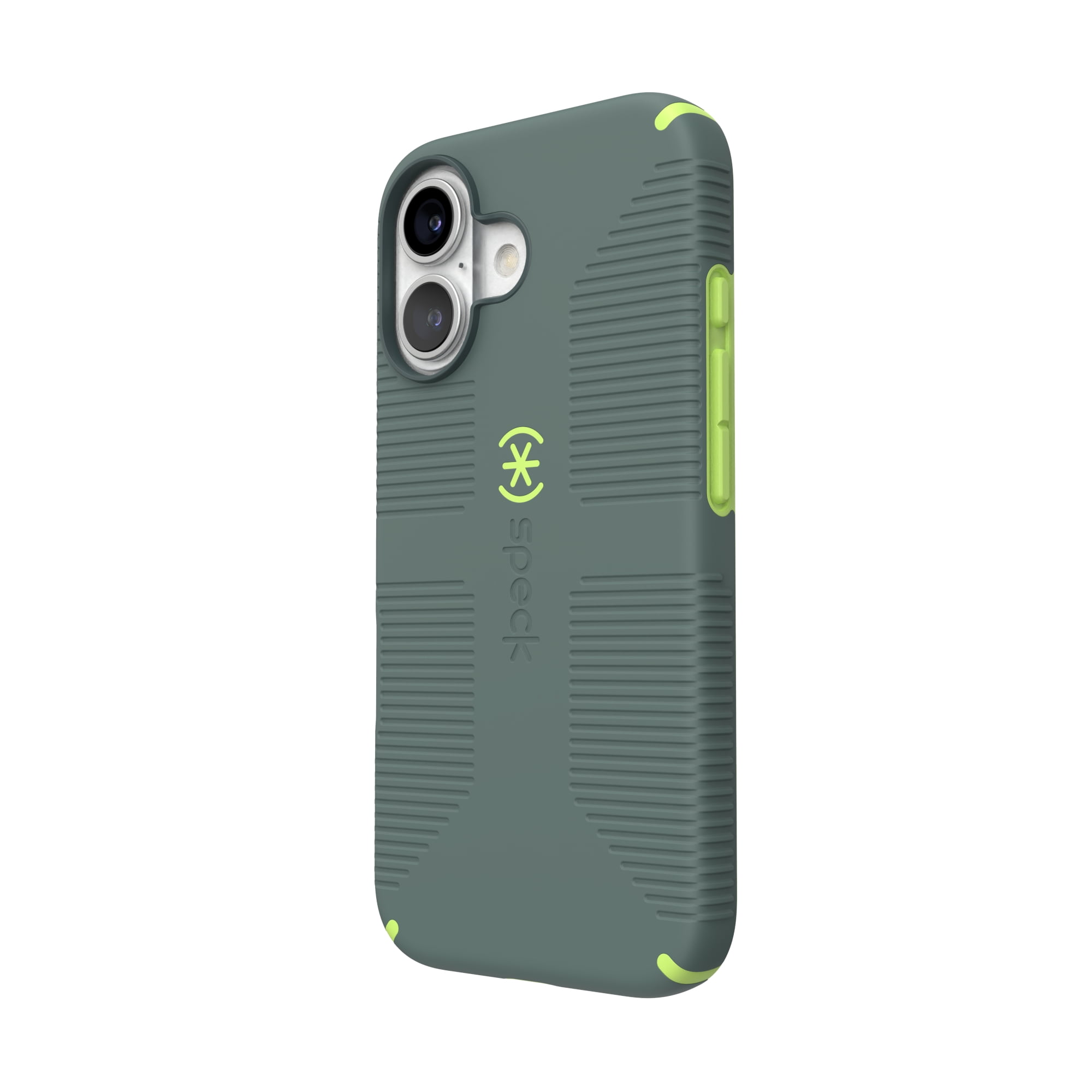 iPhone 16 CandyShell Grip with MagSafe in Neo Drab and Glow Green
