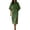 01 Green, variant on Womens Fake-Two Pieces Elegant Batwing Pencil Dress, Button Split Hem Wear to Work Cocktail Party Midi Dresses