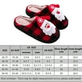 thumbnail image 2 of Christmas Santa Claus Slippers for Men Women, Fuzzy Lightweight Couple House Shoes for Indoor Outdoor Winter Xmas New Year Gifts (36-37), 2 of 10