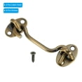 thumbnail image 3 of Uxcell 6 Inch Hook Eye Latch, 2 Pack Carbon Steel Privacy Hook and Eye Latch Gate Latch Lock, Bronze, 3 of 5