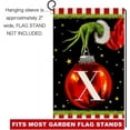 thumbnail image 6 of Christmas Monogram Letter X Garden Flag 12x18 Vertical Double Sided Winter Holiday Outside Decorations Burlap Family Last Name Initial Yard Flag, 6 of 6