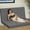 Grey, variant on Floor Futon Mattress Full Size 75"x 54",   Cover 2.5" Thicken Tatami Mattress, Foldable Sleeping Pad, Portable Dormitory Tatami Mat, Roll Up Floor Lounger Bed for Adult
