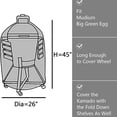thumbnail image 2 of Grill Cover to Fit Medium Kamado Joe & Big Green Egg Grills in Nests -Brand - Waterproof, 2 of 5