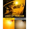 thumbnail image 2 of AUXITO 194 LED Light Bulb Amber Yellow 168 2825 W5W T10 Wedge 14-SMD LED Replacement Bulbs for Car Dome Map Door Courtesy License Plate Lights, Pack of 10, 2 of 8