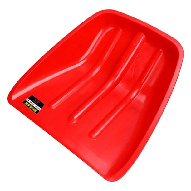 de nieve de pala multifuncional de plástico Gran capacidad de carga engrosada para L 44X40cm Rojo Sharpla Pala multifuncional