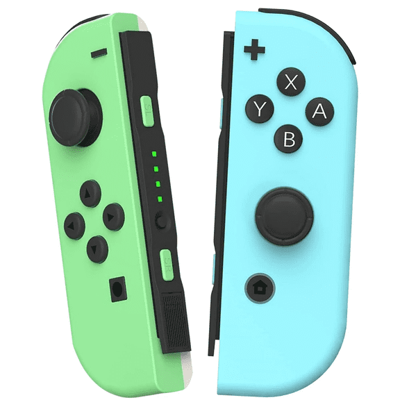 Wireless Controller Joypad for Switch Gamepad (L/R) Dual Vibration/Motion Control/Wake-up Function -Green/Blue
