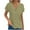 Army Green-03, variant on Mittory Tunic Tops for Women Short Sleeve Pleated Lapel Cardigan Solid Color Button Down Casual Comfy Shirts