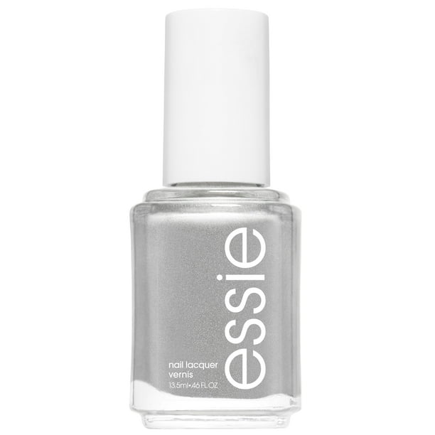 essie nail polish, no place like chrome, silver chrome metallic nail