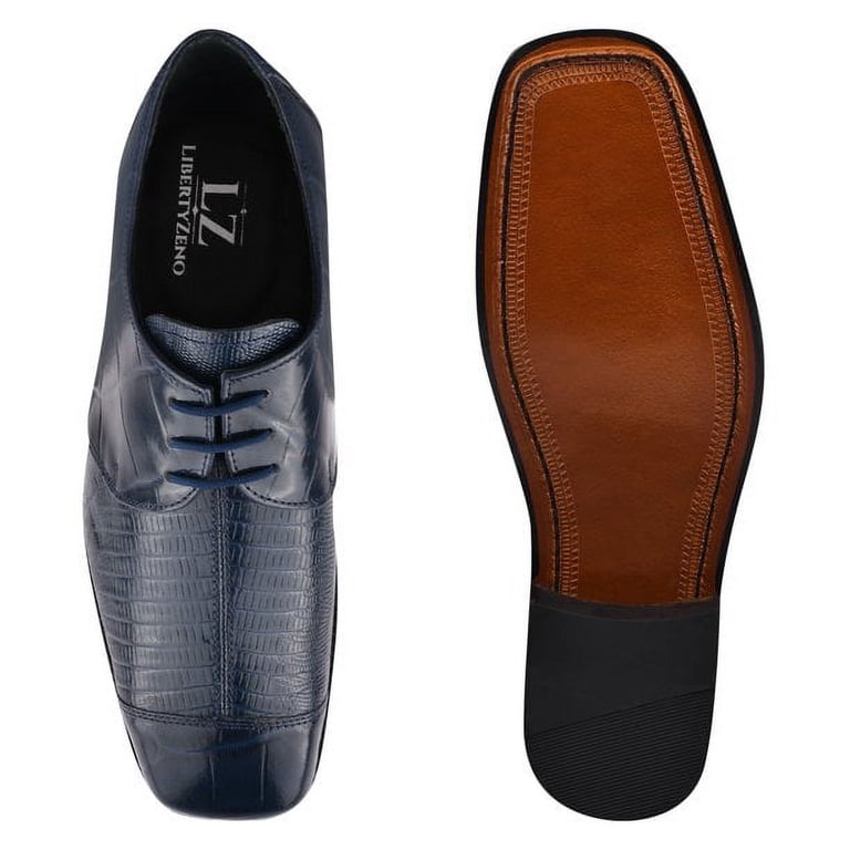 LIBERTYZENO Mens Genuine Leather Male Oxford Style Lace Up  display picture 1