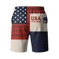 thumbnail image 6 of 4th of July Shorts for Men - 250th Anniversary Patriotic Print Shorts, Stars and Stripes Casual Summer Beach Holiday Shorts S, 6 of 6