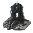 thumbnail image 2 of HuangHuanChen Chiffon Scarf for Women Ladies Scarf Soft Lightweight Thin Women Summer Neck Wrap Lightweight Fashion Scarves Shawl Wraps Scarf for Women, 2 of 6