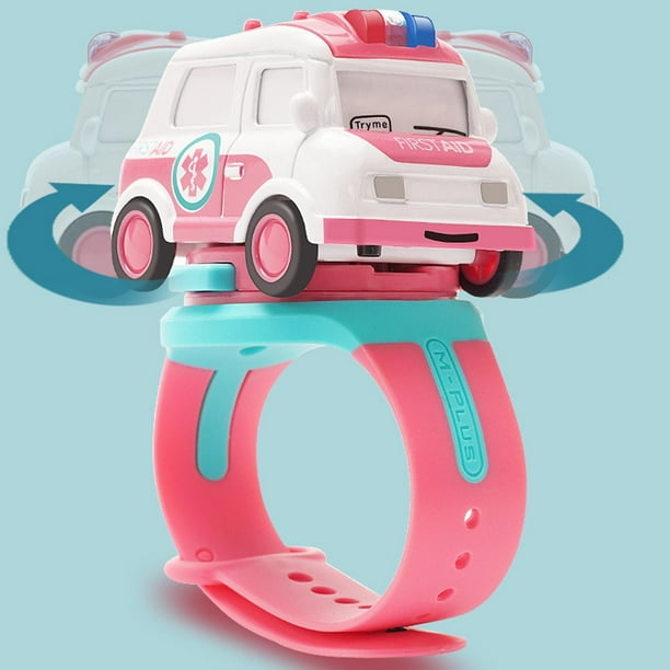 Muñeca Racing Interacción Inductiva Aleación Cuerpo Control Remoto Reloj Juguete para Niñas Pequeños CUTICAT Reloj Analógico para Coche Pequeño