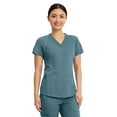 thumbnail image 5 of Med Couture Touch Scrubs Top For Women V-Neck Shirttail MC7459, 5 of 7
