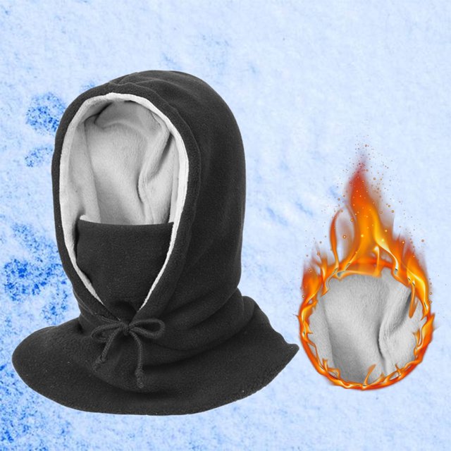 PEIXUN Couvre-Chef d'Hiver Résistant au Vent et au Froid, Couvre-Chef de Ski Extérieur en Polaire avec Cordon de Serrage