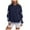 Navy, variant on Xudanell Lightweight Sweatshirts for Women Drawstring Long Sleeve Star Patchwork Hoodie with Pocket Oversized Hoodies Navy S