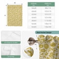 thumbnail image 6 of Yelllow Floral Tie Up Curtains for Windows, Adjustable Balloon Window Shades, Vintage Rustic Plants Flowers Spring Kitchen Window Treatments Adjustable Roll Up Curtain for Basement/Nursery 52"x45", 6 of 8
