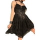 thumbnail image 5 of VISgogo Vestido de tirantes para mujer, vestido midi irregular de verano con tirantes finos y cordones de encaje VISgogo  moda, 5 of 8