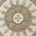 thumbnail image 6 of Ox Bay Ella 4' Round Ivory/Beige Floral Wool Indoor Area Rug, 6 of 7