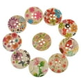 thumbnail image 2 of 10 Piezas Botones de Accesorios Artesanía Manualidad Hogar Arte Decoración Bricolaje Coser de utilizar Gloria Botones de madera, 2 of 9