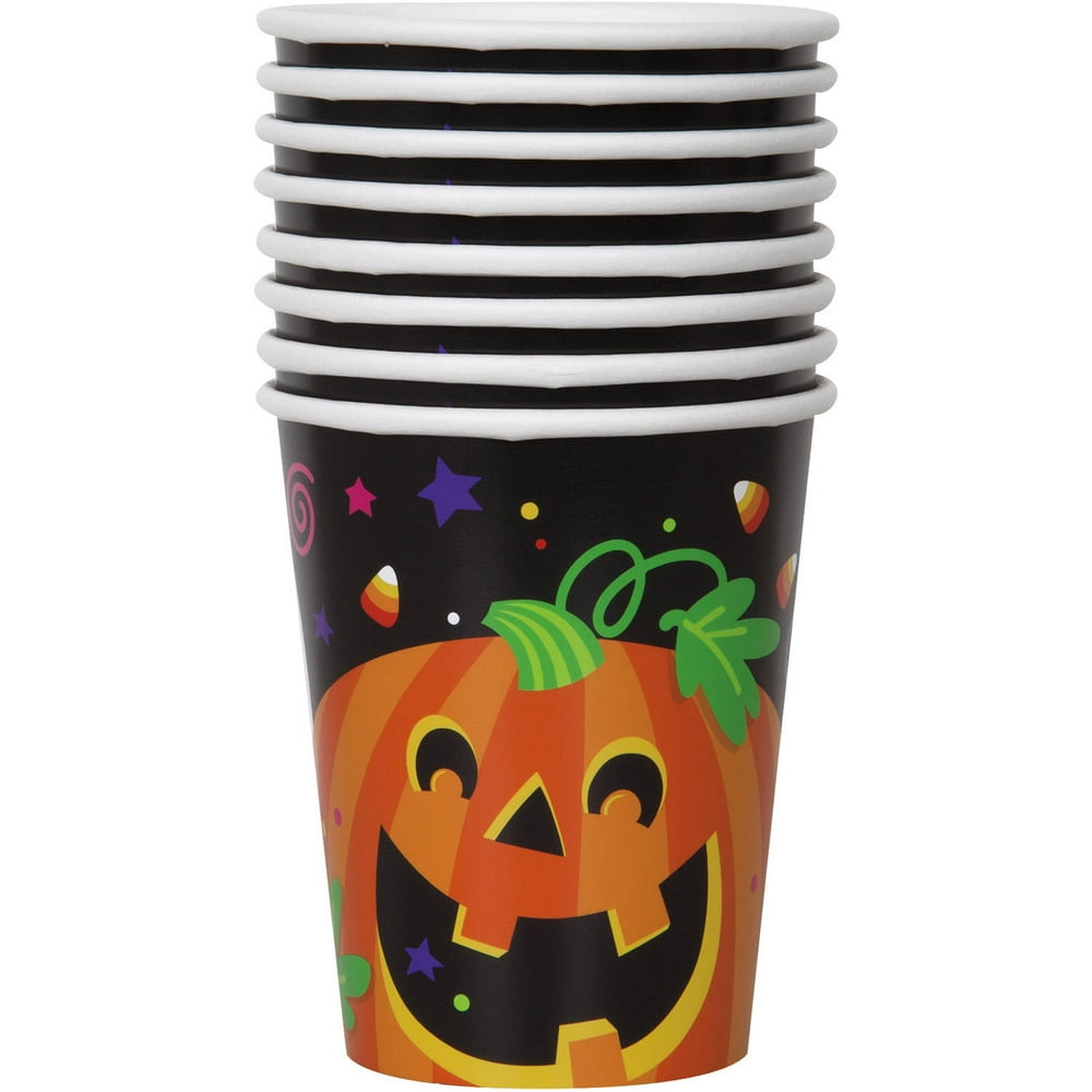 Happy Halloween Paper Cups, 9 oz, 8ct