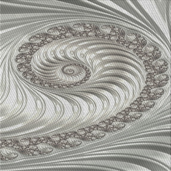 Ahgly Company Machine Washable Indoor Square Transitional Grey Gray Area Rugs, 7' Square