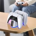 thumbnail image 3 of relayinert Game Controller Stand Charger With LED Indicator Lights Plug And Play Portable Ps5 Controller Cradle, 3 of 6