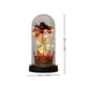 thumbnail image 3 of Preserved Rose Flower Glass Dome With LED Light Rose Night Light Real Rose In Glass Case Romantic Gift For Illuminated Flower Display, 3 of 6