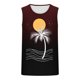 thumbnail image 3 of Tanques para Hombre para la Moda de Verano Casual Solto Chaleco Impresión Deportivo Cuello Redondo Tanque, Poliéster de Algodón, 3 of 3