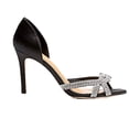 thumbnail image 2 of Cecelia New York Sasha Resse Black D'Orsay High Heel Sandal Black Evening Pumps (Black, 9.5), 2 of 2
