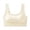White, variant on Women’s Ribbed Knit Wireless Crop Top Bra, Nylon Spandex Stretch Soft Padded Cups, Wide Shoulder Straps Scoop Neck Light Support Loungewear Yoga Everyday Bralette
