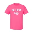 thumbnail image 2 of Wild Bobby, Live What You Love Nurse Life, Inspirational/Christian, Men's Graphic Tees, Neon Pink, 4XL, 2 of 3