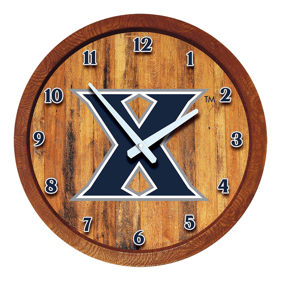 Xavier Musketeers: "Faux" Barrel Top Wall Clock
