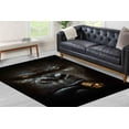 thumbnail image 3 of Smoking Gorilla Rugs, Wedding Rugs, Animal Rug, Machine Washable Rugs, Smoking Gorilla Rug, Black Rugs, Big Gorilla Rugs, Customs Rugs, 2.6'x5' - 80x150 cm, 3 of 9