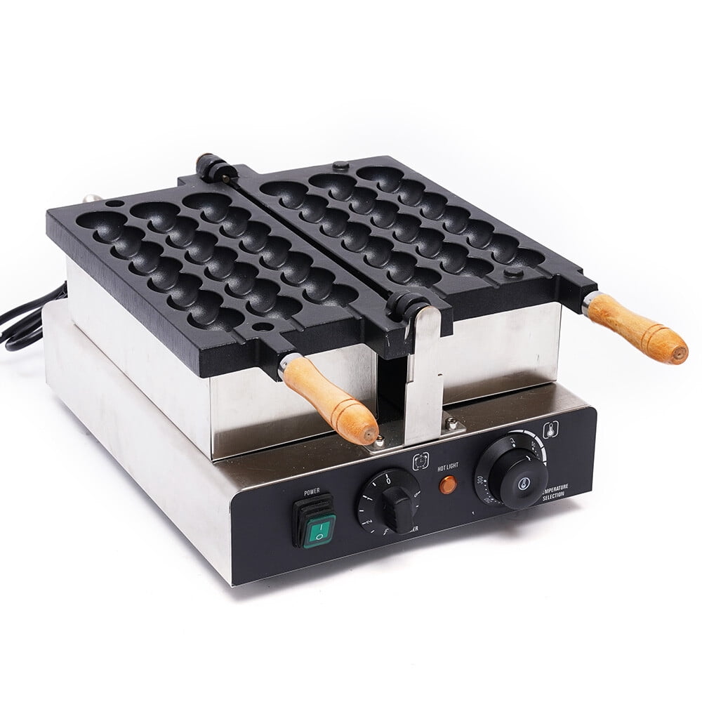 1.8KW Commercial Waffle Maker with LED Indicator Light, 110V, 50-300°C/122-572°F, Restaurant Breakfast Snack Machine for Home Kitchen Cafe Hotel Business