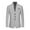 Gray, variant on cllios Men's Classic Formal Blazer Slim Handsome Suit Jacket One Button Fashion Business Suit Blazer Jackets Sport Coat for Men Navy L