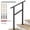 Black, variant on Dovov Handrail for Outdoor Steps, 2-3 Steps Outdoor Stair Railing Wrought Iron Hand Rails Indoor Outdoor Staircase Handrails for Concrete Steps or Wooden Stairs, Black