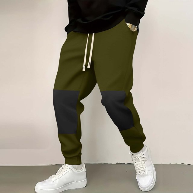 Pantalones largos para hombre, estilo casual, a la moda, con cordón ajustable en la cintura y bolsillos, pantalones deportivos de rayón para hombre.