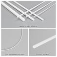 thumbnail image 2 of Uxcell 10-Pack Square Plastic Bars Rods, 1mm x 250mm ABS Model Building Rods for DIY Craft Sticks/Sand Table Model, Easy to Cut and Paint[White], 2 of 6