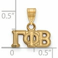 thumbnail image 2 of Ss/Gold Plated Sterling Silver With Gp Logoart Gamma Phi Beta Small Pendant (12 X 14) Made In United States gp002gpb, 2 of 5