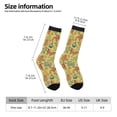 thumbnail image 4 of Goofa Floral with Butterflies Printed Men's Crew Socks, Soft Durable Breathable Moisture-Wicking with Odor Control Cotton socks, 4 of 9