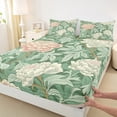 thumbnail image 3 of Castle Fairy Women Girls Teens Spring Graden 4 Pieces Queen Sheet Sets,Chic Flower Ultra Soft Flat Sheet,Botanical Plants Queen Fitted Sheet,Ultra Soft Home Decor, 3 of 7