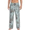thumbnail image 2 of Goofa Pirate Adventure Map Printed Soft Pajama Pants for Men, Wide Leg Comfy Casual Lounge Yoga Pants-X-Large, 2 of 9