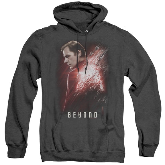 Star Trek Beyond Scotty Poster Adult Heather Hoodie Sweatshirt Black