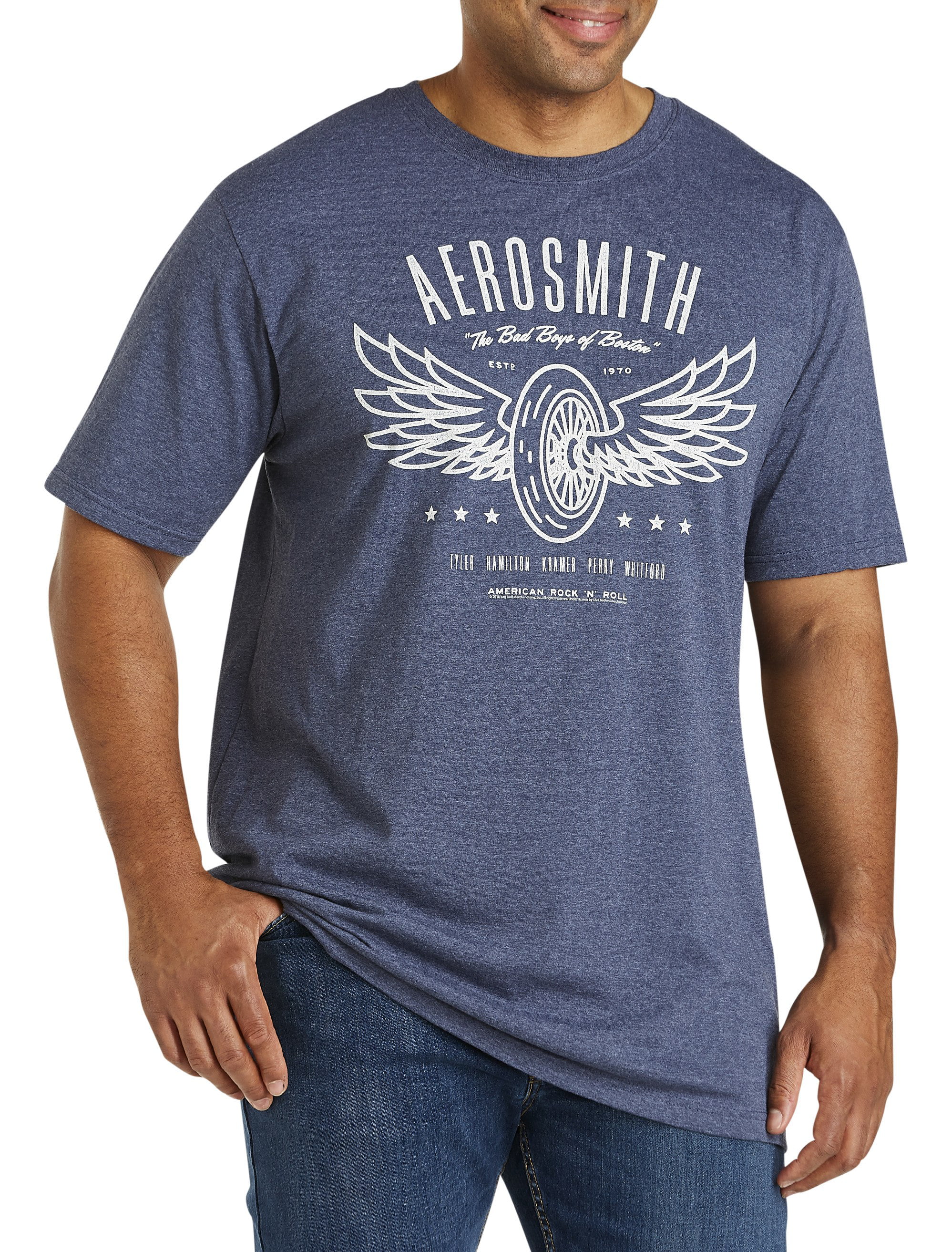 High Quality Tee Aerosmith Rock n' Roll T-Shirt Men's Women's All Sizes