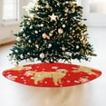 thumbnail image 5 of Christmas Tree Skirt Red Tree Skirts Golden Retriever Yellow Lab Xmas Tree Skirt Tree Mat 48 Inch Dog Winter Christmas Decorations for Home, 5 of 6