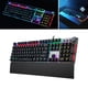 thumbnail image 1 of mecánico para juegos con retroiluminación RGB, interruptor azul / negro / color , base de metal, 104 teclas con reposamanos anti-fantasma para CUTICAT teclado mecánico, 1 of 6